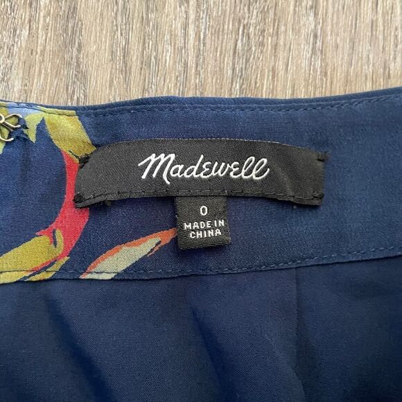 Madewell Silk Atrium Midi Skirt in Bird of Paradise - Size: 0 - Picture 5 of 7